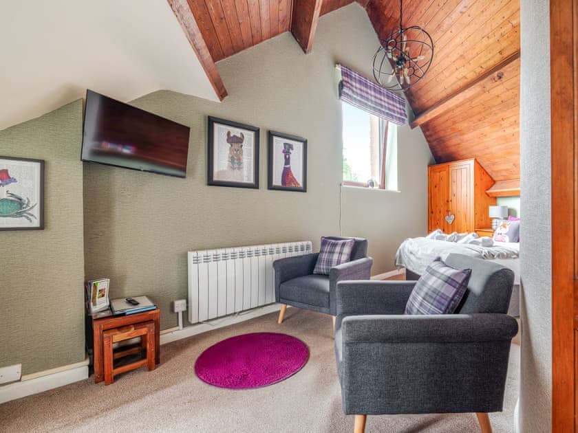 The Stable Loft high vaulted ceiling | The Stable Loft - The Stables Apartments, Bowness on Windermere