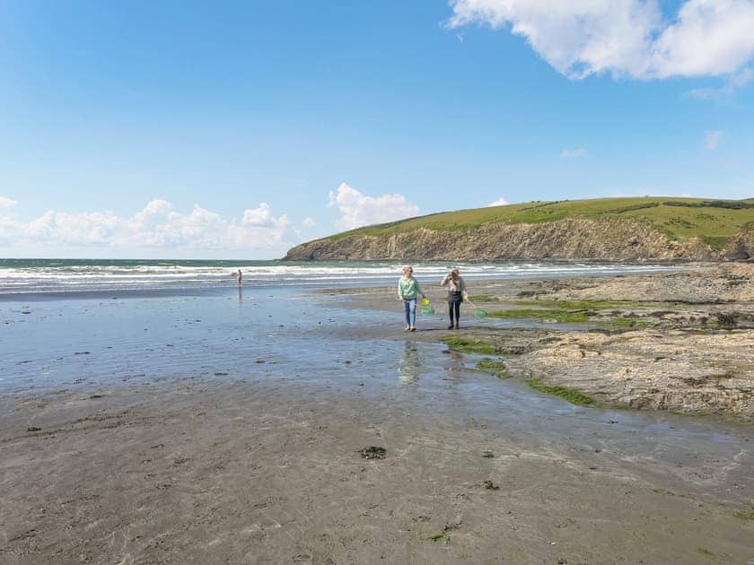 Newport Sands It IS wonderful for bathing. With many Caves and rock pools to explore | Hafod Grove - Hafod Grove and Fach, Moylegrove, near Ceibwr Bay
