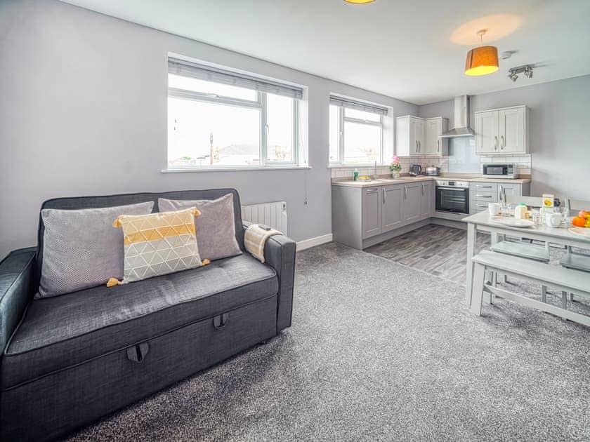 Open plan living space | The Beach Hut - Regency Apartments, Great Yarmouth
