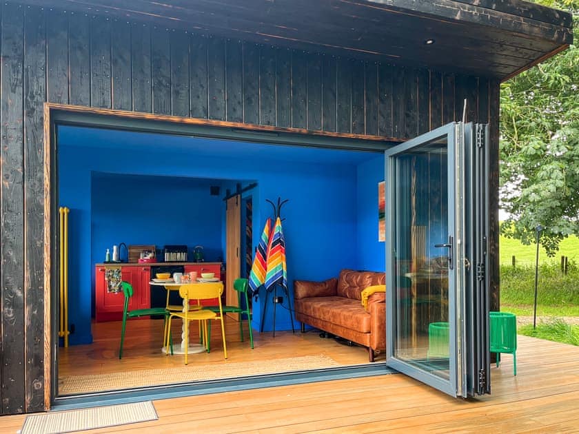 Open plan living space | Cassiopeia - Galloway Glamping, Castle Douglas