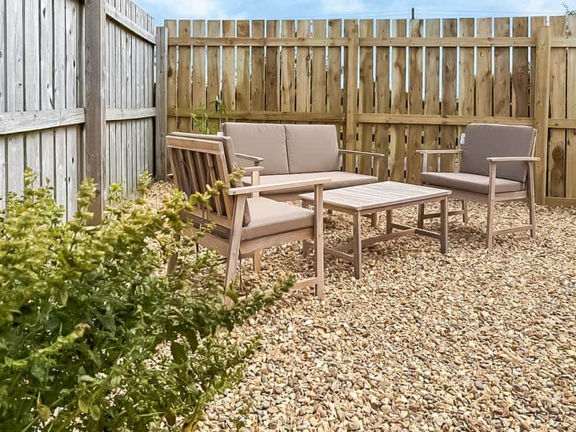 Sitting-out-area | The Wrens - Holly Farm Holiday Cottage, Stoke St. Gregory, near Taunton