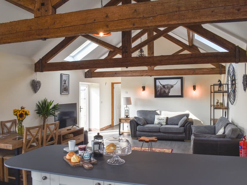 Open plan living space | Meadow View - Lower Larkworthy Farm, Holsworthy
