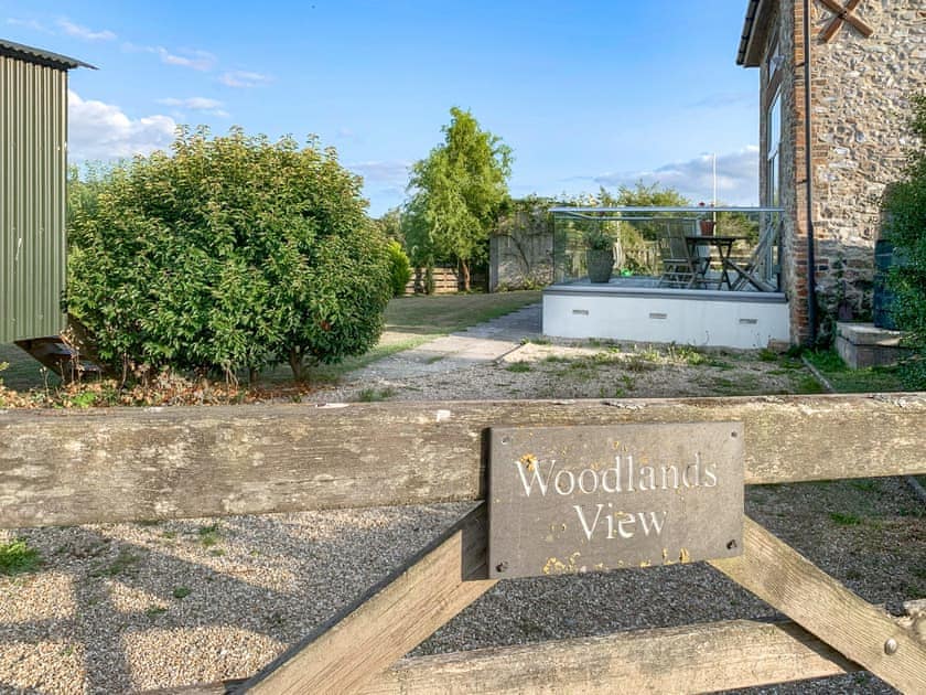Enclosed garden and parking area | Woodlands View, Thorncombe, near Broadwindsor