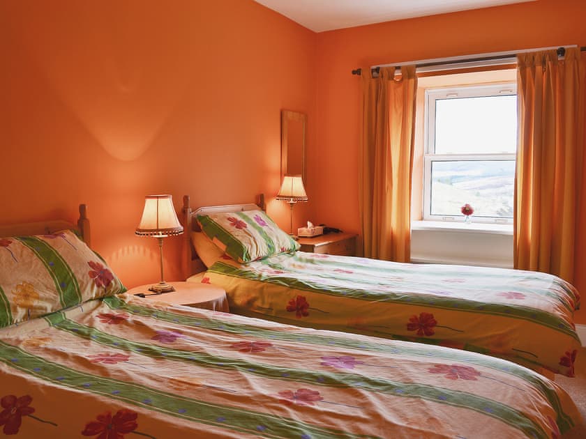 Twin bedroom | Whitelee Farm - Birch Cottage, Byrness Village, nr. Otterburn