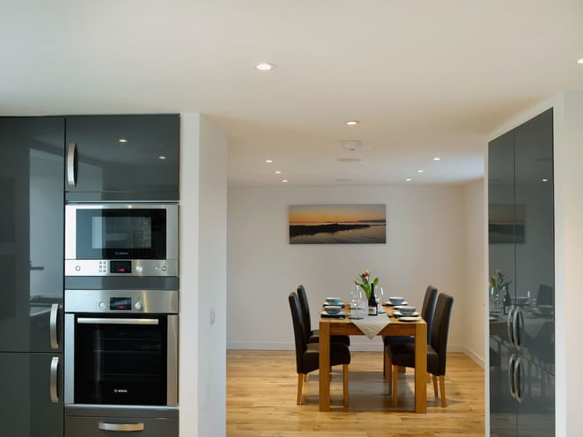 Stylishly furnished open plan area | Frank’s, Bornesketaig near Uig