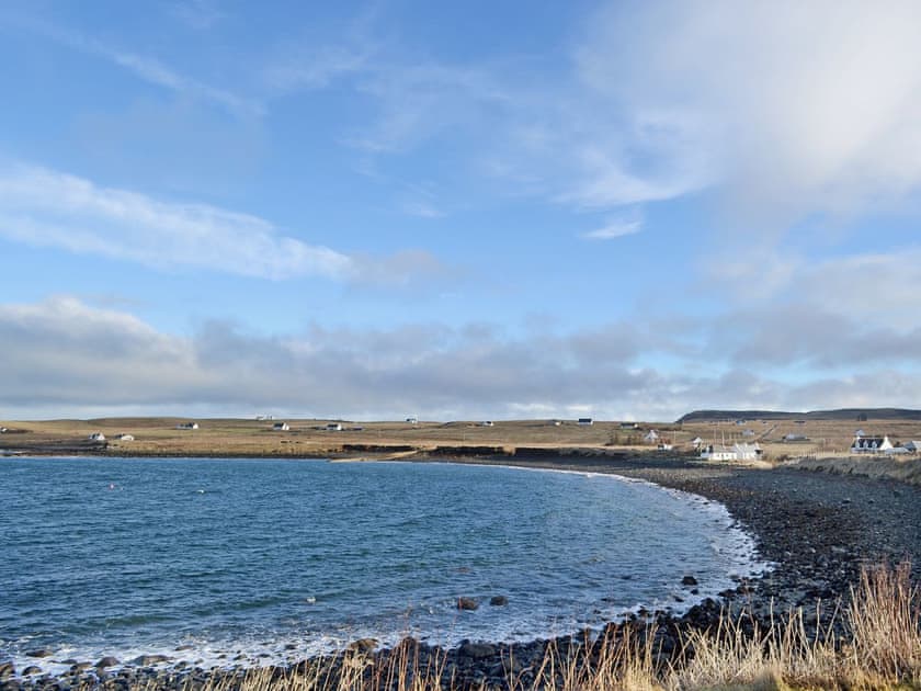 Lovely sheltered bay  | Frank’s, Bornesketaig near Uig