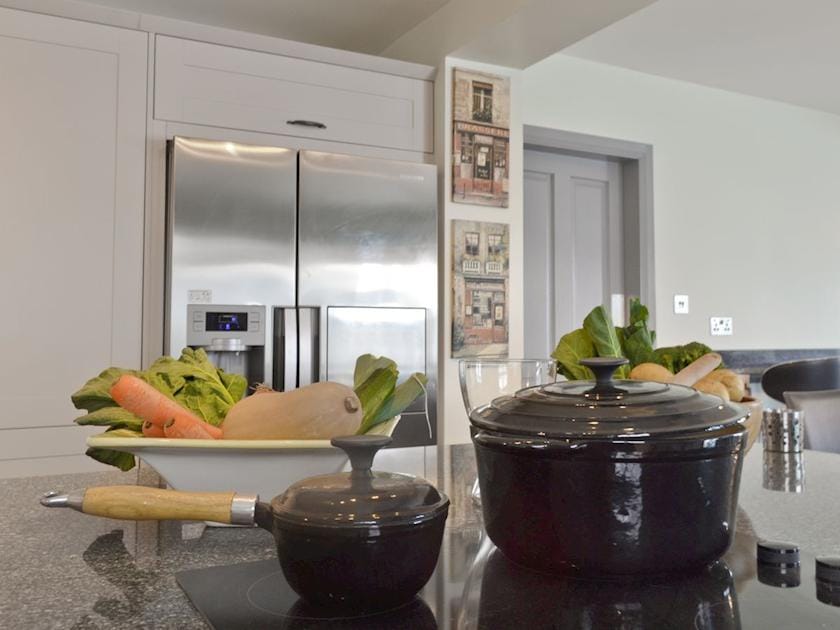 Light and airy food preparation areas | Hillcrest House, Brown Edge, near Leek