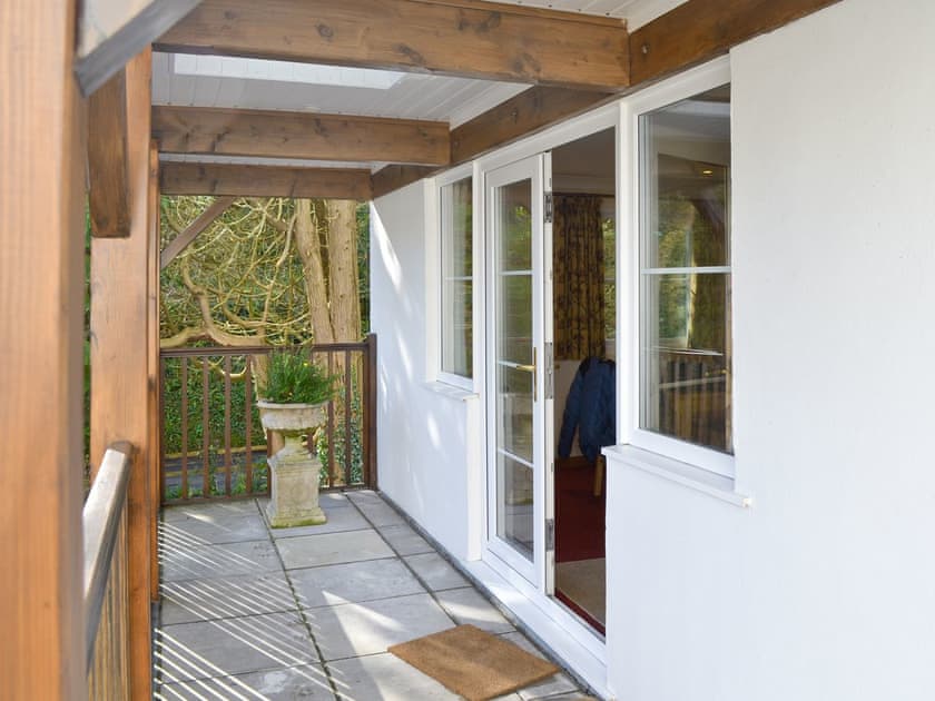 Entrance to property on balcony | River Lodge, Polperro, near Looe