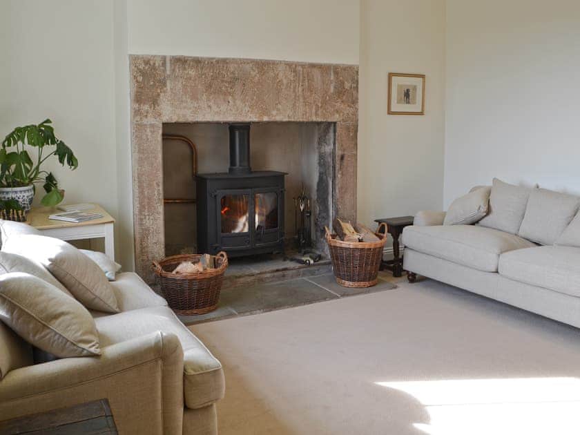 Living room with inglenook fireplace and wood burner | Cragside Cragend CottagesEast Cottage, near Cragside, Rothbury