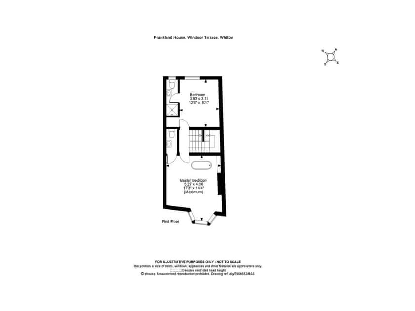 Plan of first floor | Frankland House, Whitby