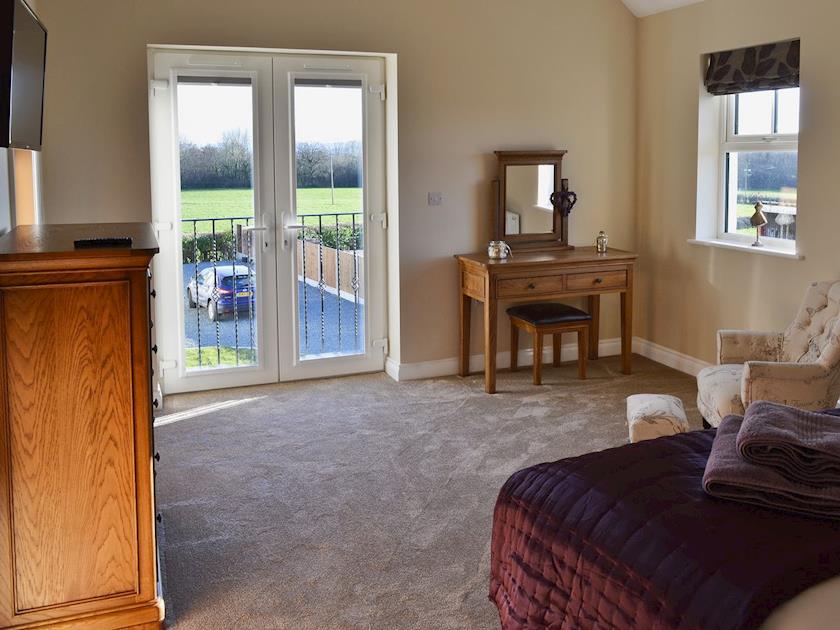 Double bedrooms with 6ft bed and Juliet balcony | Birchfield, Rhuallt, near St Asaph