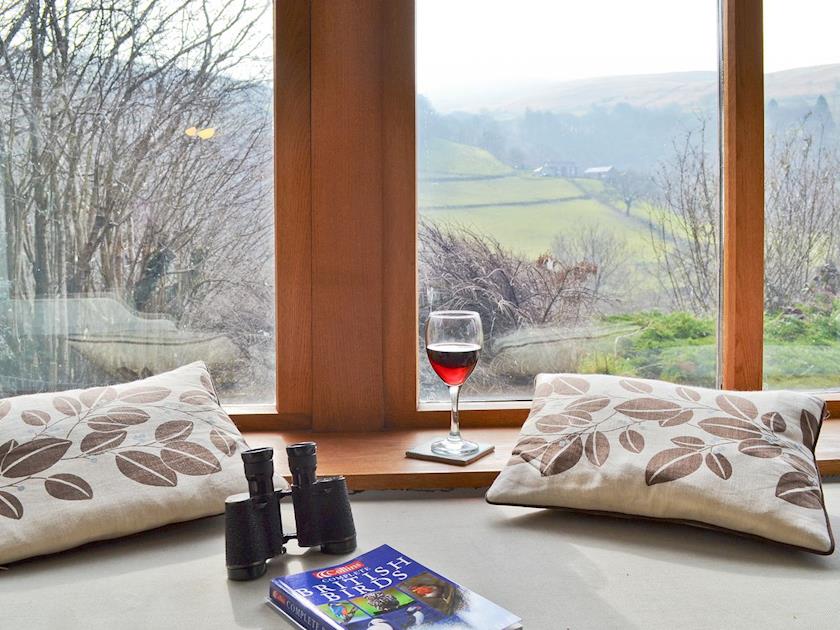 Window seats with views of the beautiful surrounding countryside | Penroc - Ty Mari-Penroc, Cwmystwyth, Aberystwyth