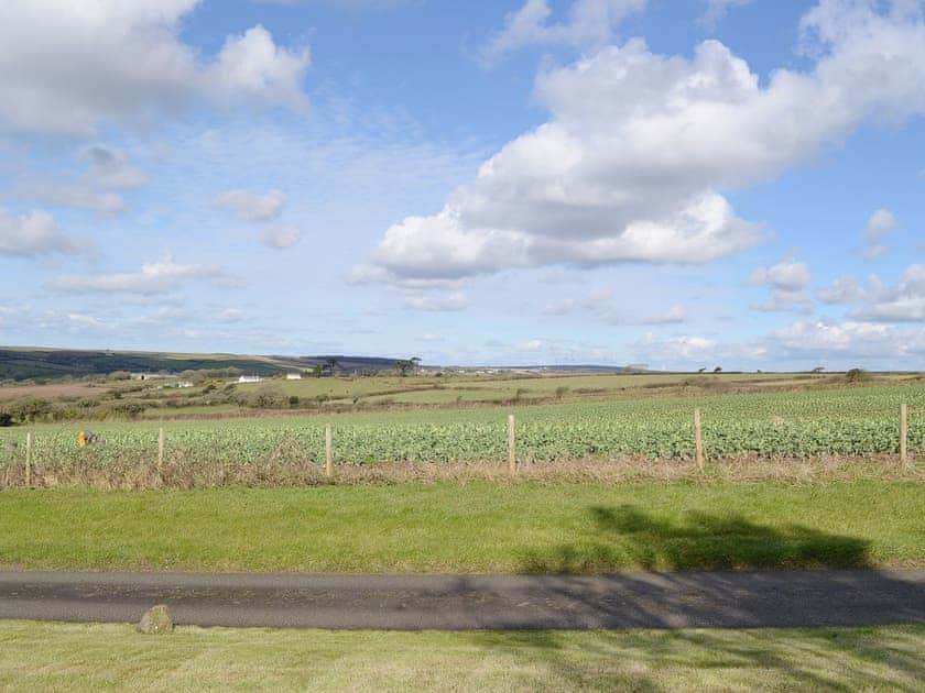 There are fine views to be had over the rolling Cornish countryside | Coachmans Cottage, White Cross, near Newquay