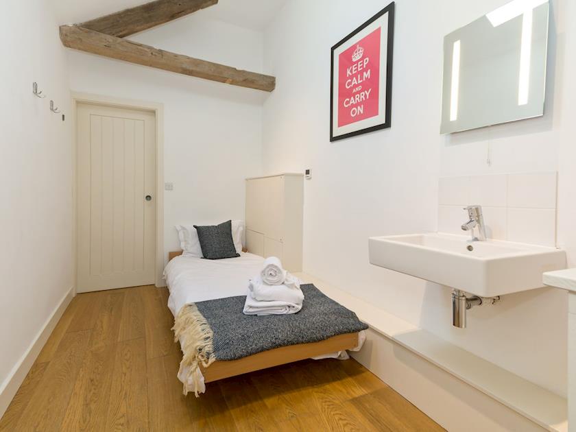 Bedroom with sink | The Stables - Brinkburn Cottages, Longframlington, near Rothbury