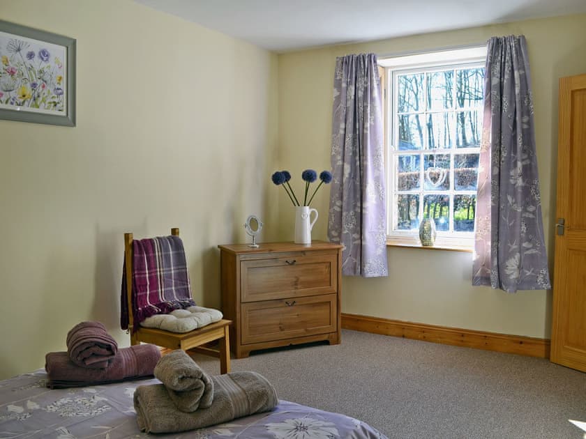 Double bedroom full of character | Waulkmill Cottage, Carronbridge near Thornhill