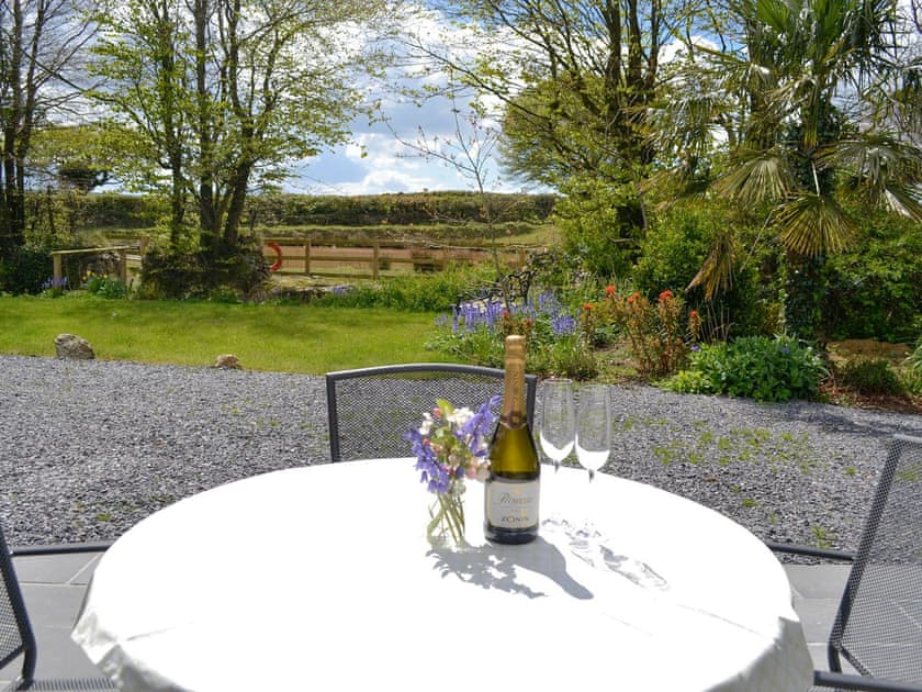 Tranquil views from the patio | Garden Cottage, Ugborough, near Ivybridge