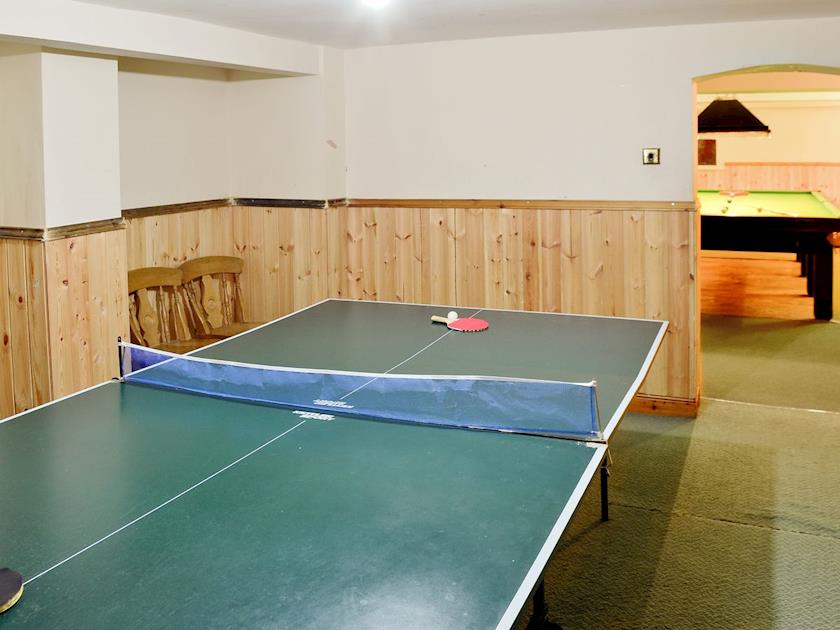 Table tennis in games room | Somersal Farmhouse, Somersal Herbert, Ashbourne