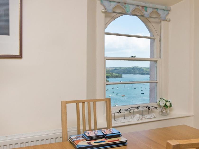 Far reaching views from dining area | Charborough House Apartment 4, Salcombe