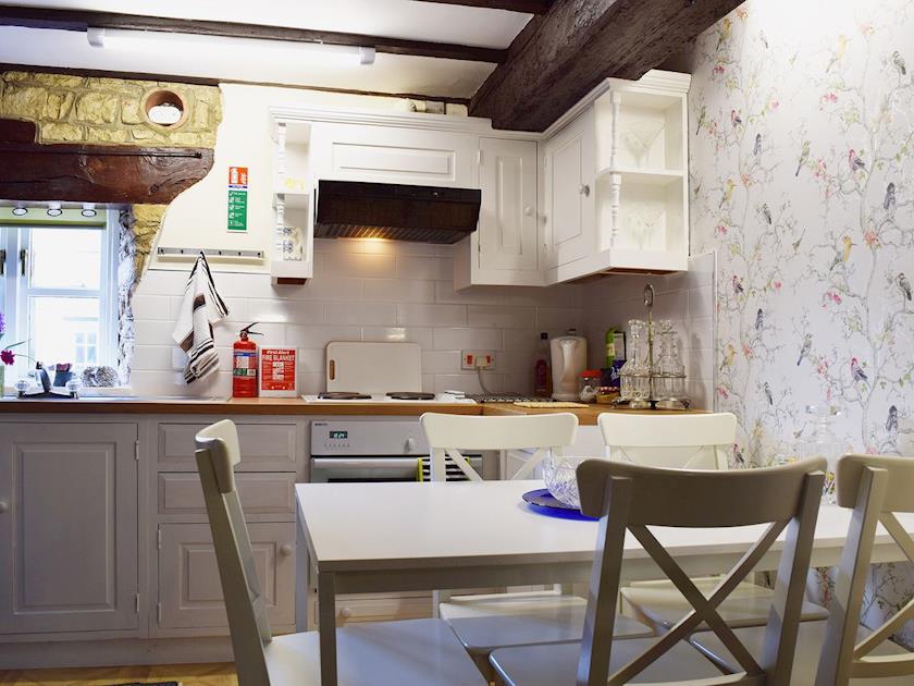 The kitchen and dining areas are bright and airy | Yew Tree Cottage - River Nene Cottages, Water Newton, near Peterborough