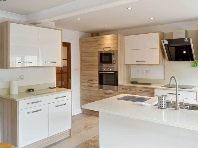 Comprehensively appointed contemporary kitchen | Smitten Cottage, Rhyl