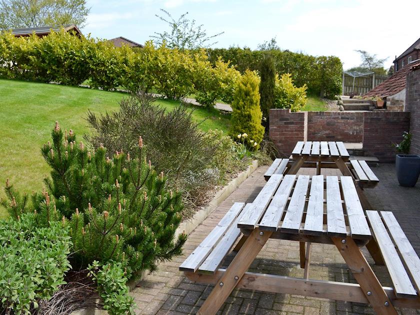 Outdoor dining area | The Roost - Manor Farm Cottages, Buckton, near Flamborough