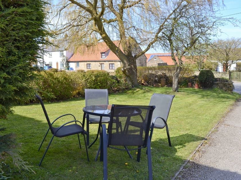 Lawned area  | Rose Cottage 2 - Rose Cottages 1 & 2, Sneaton, near Whitby