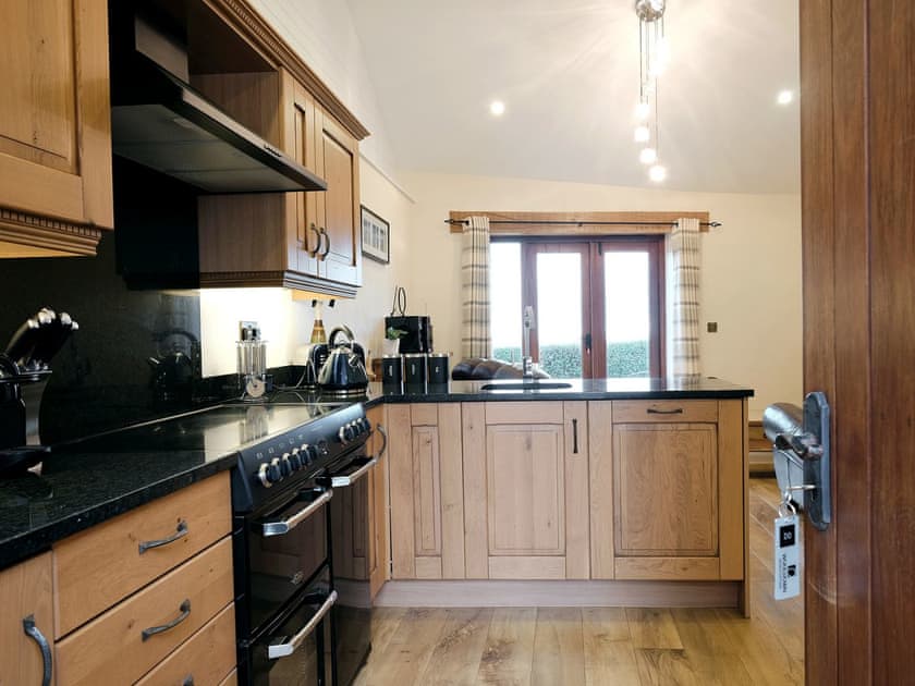 Kitchen area | Dewdrop Dairy - Wooldown Holiday Cottages, Marhamchurch, near Bude