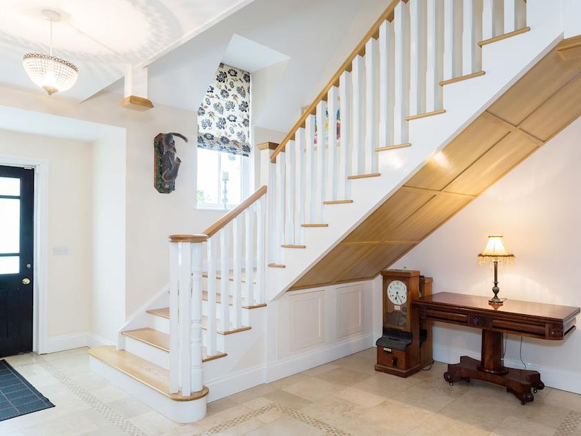 Spacious entrance hallway and stairway to the first floor | Yokefleet Cottage, Sandholme, near Beverley
