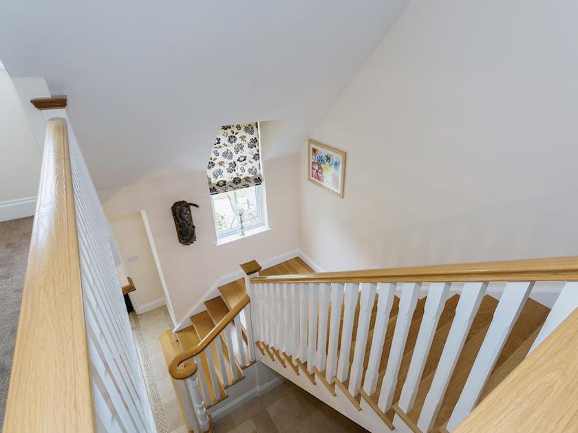 Solid wooden stairway | Yokefleet Cottage, Sandholme, near Beverley