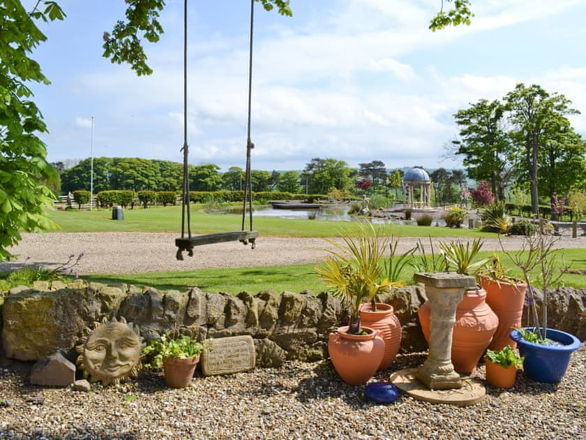 View over garden and grounds | The Pavilion, Killerby, near Scarborough