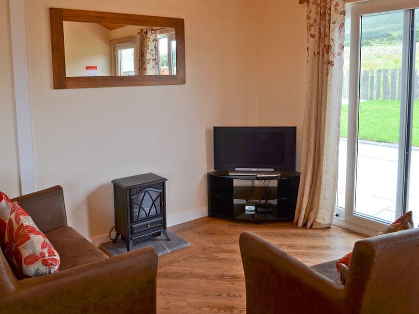 Lounge area with TV | Y Gorlan - Beudy Newydd and Y Gorlan, Llanllechid, near Bangor