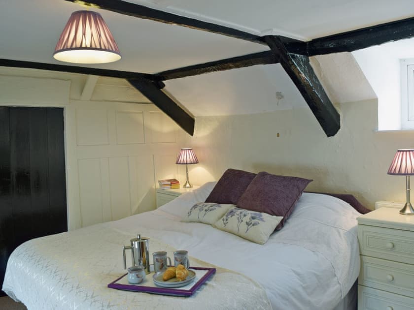 Comfortable double bedroom full of character | Ty Cornel, Aberporth, near Cardigan