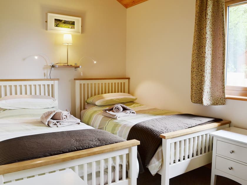 Charming twin bedded room | Rowanburn Lodge, Greystoke, near Penrith