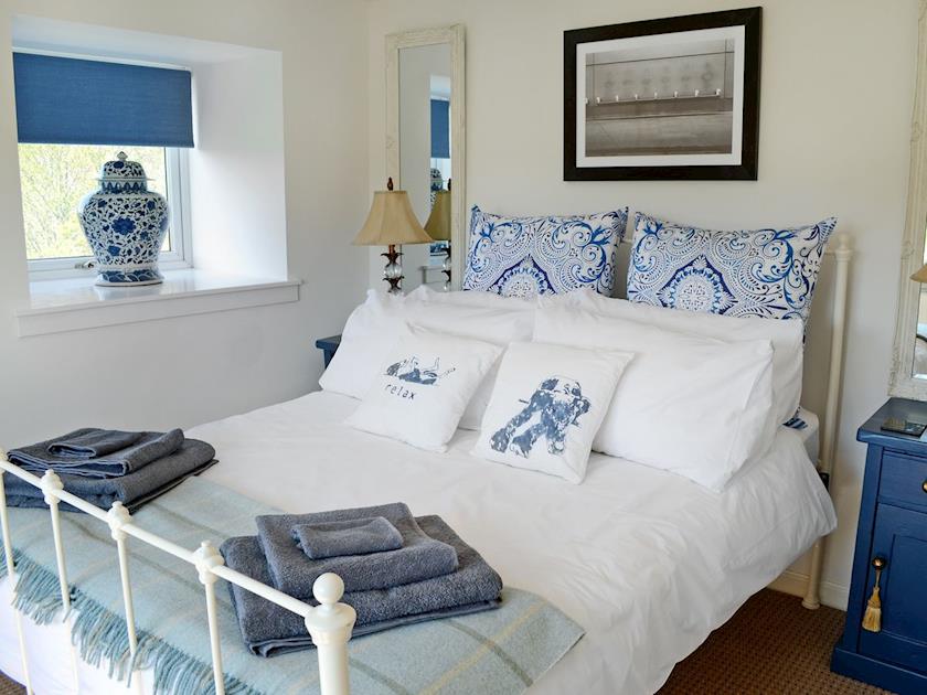 Comfortable double bedroom full of character | The Wee Hoose, Linside, near Dornoch
