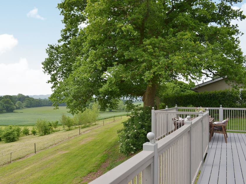 Stunning views over rolling Devonshire countryside | Wattles - Lawpit Lodges, Uplowman, near Tiverton