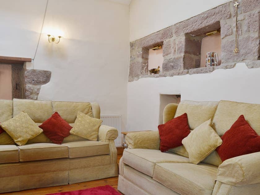Spacious living area retaining original features | Barn Owl Cottage - Willersley Farm, Cromford, near Matlock