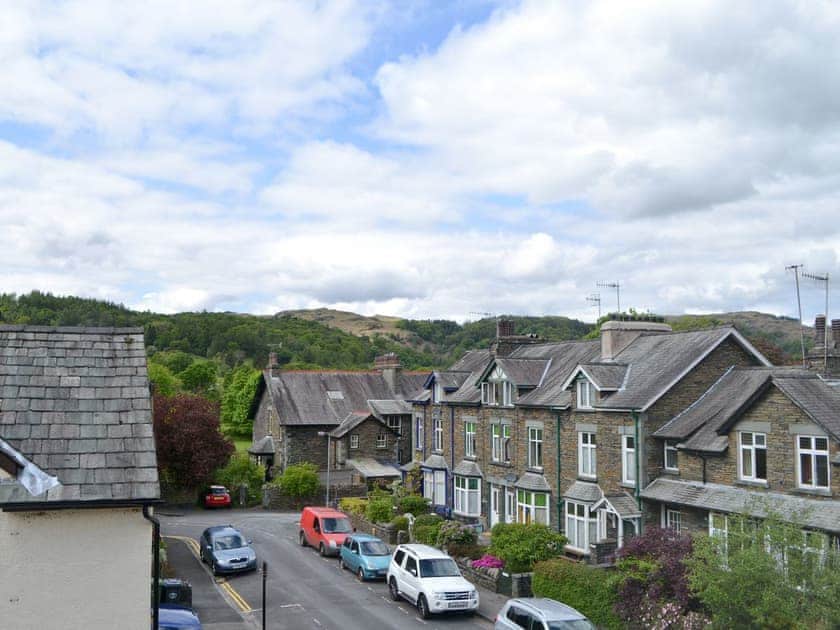Views over town and country from upstairs | Water Howes Cottage, Ambleside