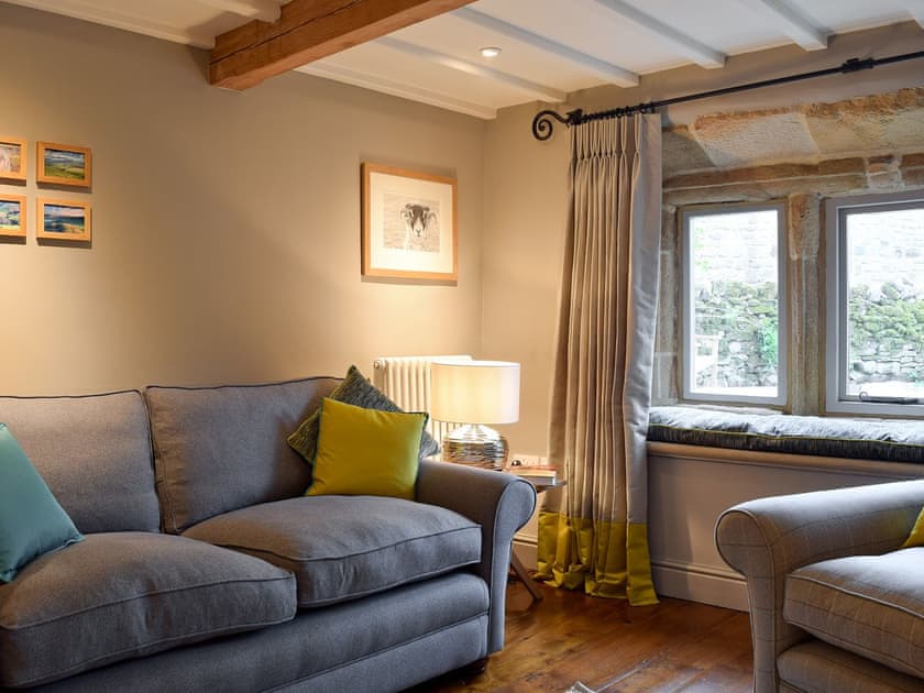 Cosy living room with wood burner | Prospect Cottage, Kettlewell