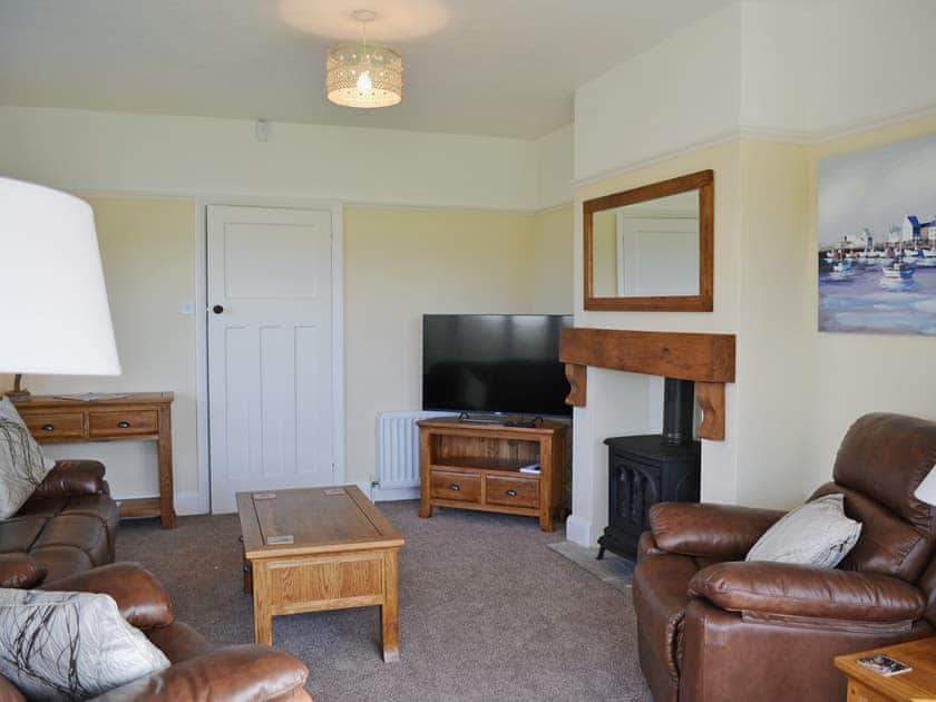 Spacious living room with patio doors | Wayside, Beadnell