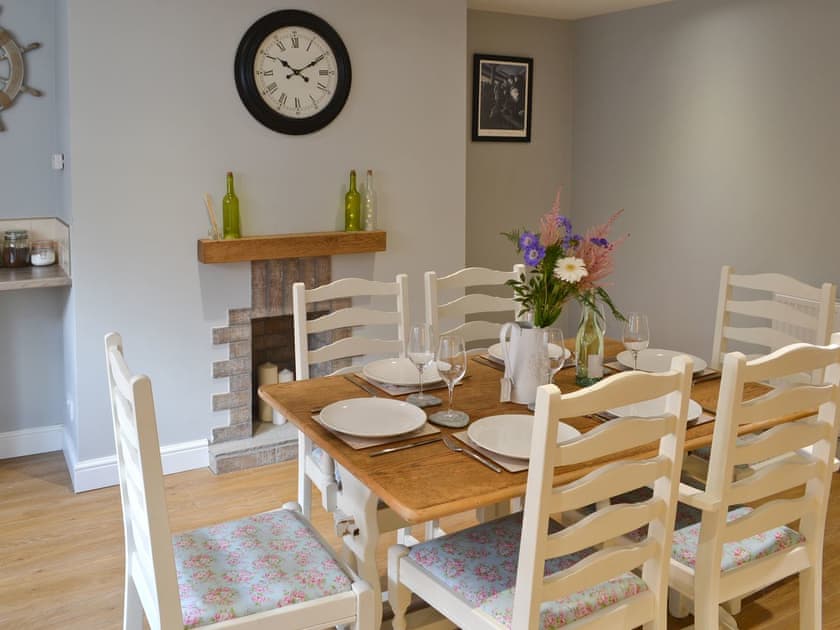 Stylish farmhouse style kitchen diner | Abbeydale Town House, Whitby