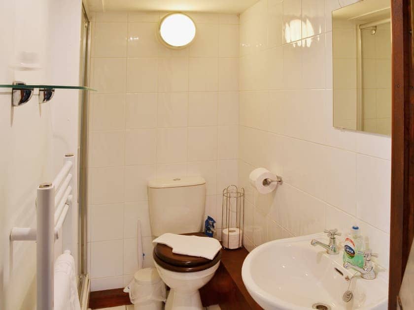 Ground floor shower room with wc | The Hayloft Barn - Tyddyn Iolyn, near Criccieth