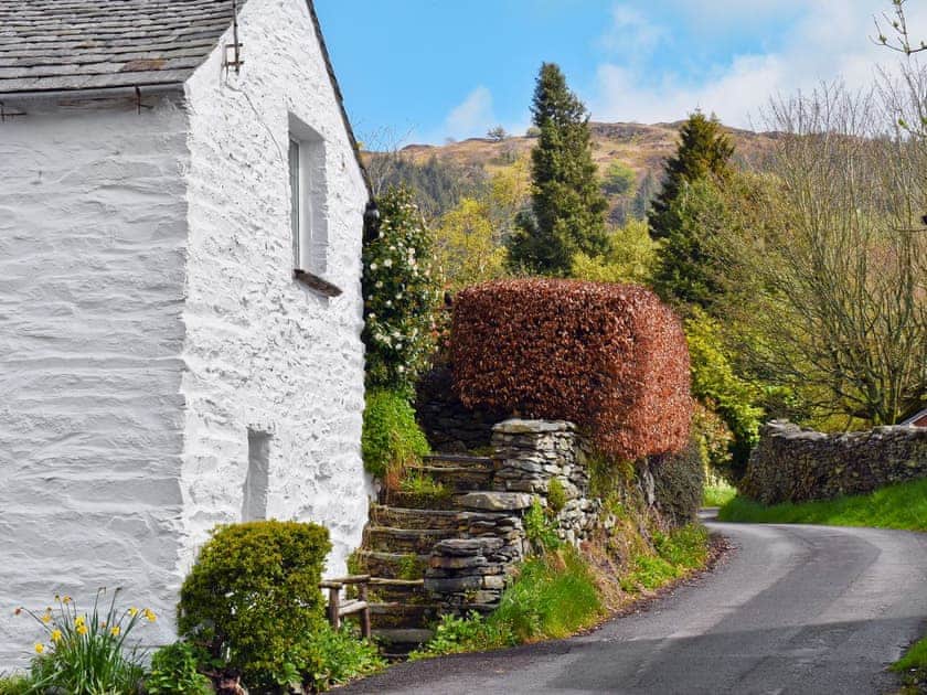Traditional whitewashed holiday property in lovely settings | April Cottage, Staveley-in-Cartmel, near Windermere