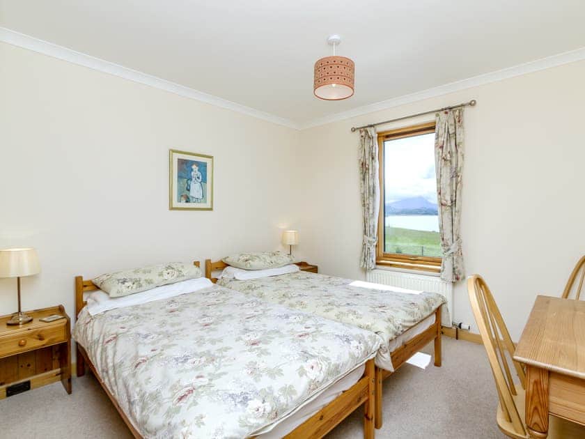 Twin bedroom with wonderful views | Ach-na-Clachan, Gairloch