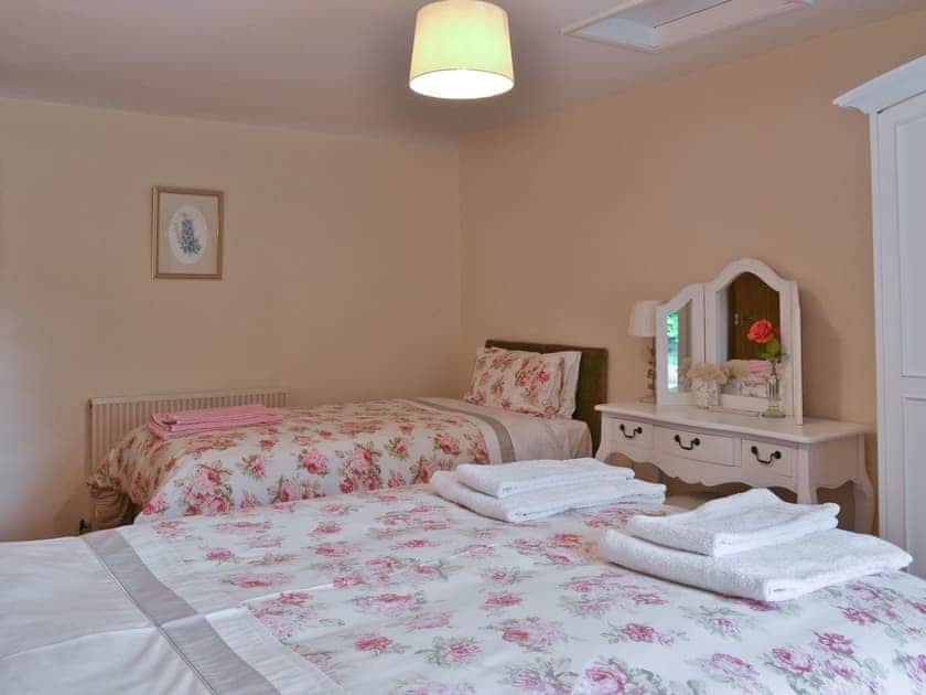 Family bedroom with a double and a single bed | Bellegrove Cottage, Watermillock, Ullswater