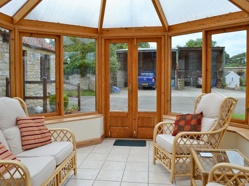 Conservatory | The Stables - Home Farm Holiday Cottages, Slingsby, near Malton