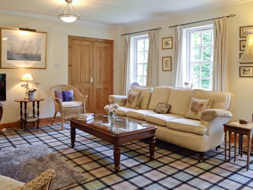 Spacious living room | Little Blackhall Lodge, near Banchory