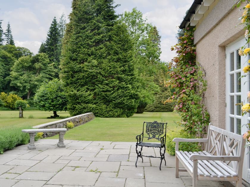 Patio area | Little Blackhall Lodge, near Banchory