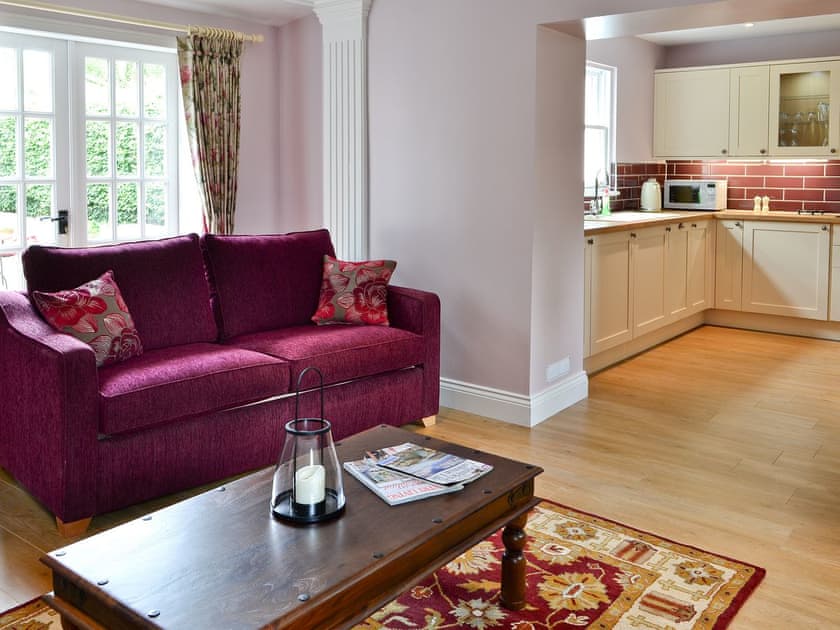 Living room leading to kitchen/diner | Roseburn Cottage, Moffat