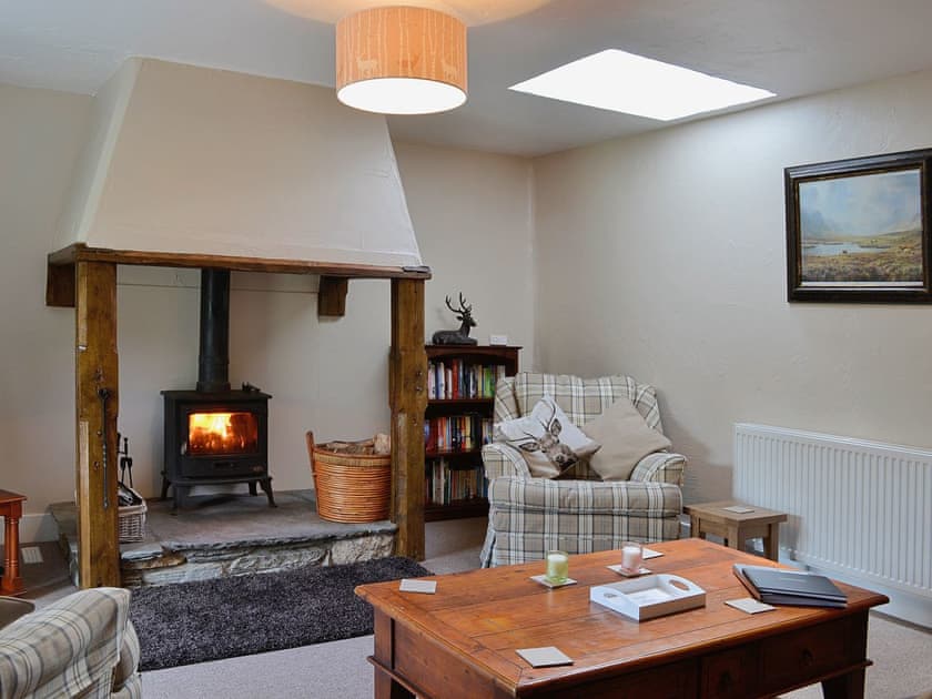 Lovely living room with roof light | Woodside Cottage, Nether Bellandy, Glenrinnes, near Keith