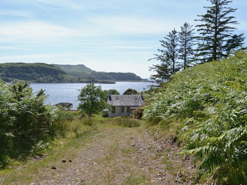 Access is by a private track road | Tigh Beg Croft, Lerags, near Oban